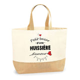 Sac Jute Fête des Mères Fêtes des Pères Mamie Papi Famille Idée Cadeau anniversaire Noël Travail Boulot Métier Départ Retraite Collègue Femme Homme