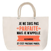 Sac Fête des Mères Mamie Famille Idée Cadeau anniversaire Noël Travail Boulot Métier Départ Retraite Collègue Femme cabas shopping plage