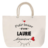 Sac Fête des Mères Mamie Famille Idée Cadeau anniversaire Noël Travail Boulot Métier Départ Retraite Collègue Femme cabas shopping plage
