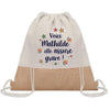 Sac Fête des Mères Mamie Famille Idée Cadeau anniversaire Noël Travail Boulot Métier Départ Retraite Collègue Femme cabas shopping plage