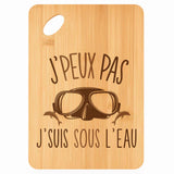Planche bambou gravée personnalisée femme homme idée cadeau Fête des Mères Fête des Pères apéro papa maman prénom cuisine plateau fromage