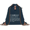 sac a dos femme bleu coton recycle avec pochette cadeau original pour collegue amie prof ou soeur idee cadeau femme noel anniversaire secret santa ou depart a la retraite sac pratique chic et ecoresponsable design breton elegant