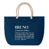 Sac de plage Bleu anse corde Bruno Définition Homme