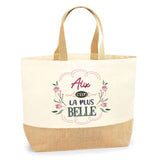 Sac Jute Fête des Mères Fêtes des Pères Mamie Papi Famille Idée Cadeau anniversaire Noël Travail Boulot Métier Départ Retraite Collègue Femme Homme
