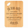 Planche bambou gravée personnalisée homme idée cadeau Fête des Pères apéro 30×20 prénom cuisine plateau fromage anniversaire noel papa papi 