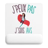 Tapis de souris ergonomique avec repose-poignet, accessoire bureau pour femme et homme, fête des pères, cadeau pas cher, idée cadeau fête des mères, secret santa, départ à la retraite, télétravail et gaming
