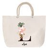 Sac Fête des Mères Mamie Famille Idée Cadeau anniversaire Noël Travail Boulot Métier Départ Retraite Collègue Femme cabas shopping plage