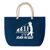 Sac de plage Bleu anse corde Né pour Golf