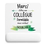 Tapis de souris ergonomique avec repose-poignet, accessoire bureau pour femme et homme, fête des pères, cadeau pas cher, idée cadeau fête des mères, secret santa, départ à la retraite, télétravail et gaming