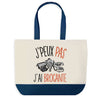 Sac de shopping bleu J'peux pas Brocante