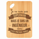 Planche bambou gravée personnalisée homme idée cadeau Fête des Pères apéro 30×20 prénom cuisine plateau fromage anniversaire noel papa papi 
