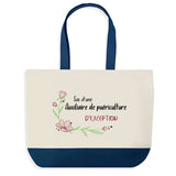 Sac de shopping bleu Auxiliaire de Puériculture d'exception