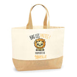 Sac Jute Fête des Mères Fêtes des Pères Mamie Papi Famille Idée Cadeau anniversaire Noël Travail Boulot Métier Départ Retraite Collègue Femme Homme