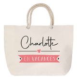 Sac Fête des Mères Mamie Famille Idée Cadeau anniversaire Noël Travail Boulot Métier Départ Retraite Collègue Femme cabas shopping plage