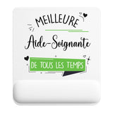 Tapis de souris ergonomique avec repose-poignet, accessoire bureau pour femme et homme, fête des pères, cadeau pas cher, idée cadeau fête des mères, secret santa, départ à la retraite, télétravail et gaming