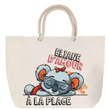 Sac Fête des Mères Mamie Famille Idée Cadeau anniversaire Noël Travail Boulot Métier Départ Retraite Collègue Femme cabas shopping plage