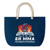 Sac de plage Bleu anse corde MMA Légende Humour Geek