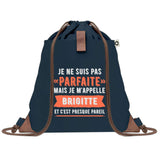 sac a dos femme bleu coton recycle avec pochette cadeau original pour collegue amie prof ou soeur idee cadeau femme noel anniversaire secret santa ou depart a la retraite sac pratique chic et ecoresponsable design breton elegant
