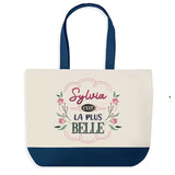 Sac Fête des Mères Mamie Famille Idée Cadeau anniversaire Noël Travail Boulot Métier Départ Retraite Collègue Femme cabas shopping plage