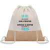 Sac Fête des Pères Papi Papa Cadeau anniversaire Noël Travail Boulot Métier Départ Retraite Collègue Homme cabas shopping plage