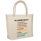 Sac Fête des Mères Fete des Pères Papi Mamie Famille Cadeau anniversaire Noël Travail Boulot Métier Retraite Collègue Femme Homme Cabas
