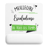 Tapis de souris ergonomique avec repose-poignet, accessoire bureau pour femme et homme, fête des pères, cadeau pas cher, idée cadeau fête des mères, secret santa, départ à la retraite, télétravail et gaming