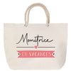 Sac Fête des Mères Mamie Famille Idée Cadeau anniversaire Noël Travail Boulot Métier Départ Retraite Collègue Femme cabas shopping plage