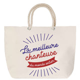 Sac Fête des Mères Mamie Famille Idée Cadeau anniversaire Noël Travail Boulot Métier Départ Retraite Collègue Femme cabas shopping plage