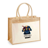 Sac Fête des Mères Mamie Famille Idée Cadeau anniversaire Noël Travail Boulot Métier Départ Retraite Collègue Femme cabas shopping plage