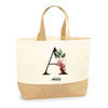 Sac Jute Fête des Mères Fêtes des Pères Mamie Papi Famille Idée Cadeau anniversaire Noël Travail Boulot Métier Départ Retraite Collègue Femme Homme