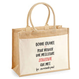 Sac Fête des Mères Mamie MAman Soeur Femme Famille Idée Cadeau anniversaire Noël Travail Boulot Métier Départ Retraite Collègue Femme cabas shopping plage