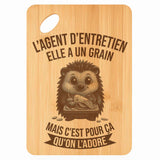 Planche bambou gravée personnalisée femme idée cadeau Fête des Mères apéro 30×20 prénom cuisine plateau fromage anniversaire noel maman mamie