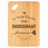 Planche bambou gravée personnalisée homme idée cadeau Fête des Pères apéro 30×20 prénom cuisine plateau fromage anniversaire noel papa papi 