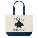 Sac de shopping bleu J'peux pas Fantasy Sport