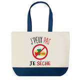Sac de shopping bleu J'peux pas Sèche Musculation