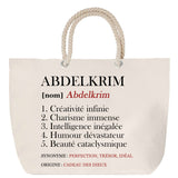 Sac Fête des Mères Mamie Famille Idée Cadeau anniversaire Noël Travail Boulot Métier Départ Retraite Collègue Femme cabas shopping plage