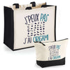 Cabas homme ou femme sac plage ou shopping tote bag pochette trousse Idée cadeau original pour anniversaire Noël travail départ retraite collègue famille fete des mères fetes des pères papa maman mamie papi
