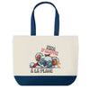 Sac de shopping bleu Nina Koala à la Plage