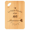 Planche bambou gravée personnalisée homme idée cadeau Fête des Pères apéro 30×20 prénom cuisine plateau fromage anniversaire noel papa papi 
