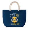 Sac de plage Bleu anse corde J'peux Pas Course Auto