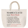 Sac Fête des Mères Mamie Famille Idée Cadeau anniversaire Noël Travail Boulot Métier Départ Retraite Collègue Femme cabas shopping plage