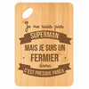 Planche bambou gravée personnalisée homme idée cadeau Fête des Pères apéro 30×20 prénom cuisine plateau fromage anniversaire noel papa papi 
