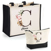 Cabas femme sac plage ou shopping tote bag pochette trousse Idée cadeau original pour anniversaire Noël travail départ retraite collègue famille fete des mères maman mamie