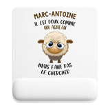 Tapis de souris ergonomique avec repose-poignet, accessoire bureau pour femme et homme, fête des pères, cadeau pas cher, idée cadeau fête des mères, secret santa, départ à la retraite, télétravail et gaming