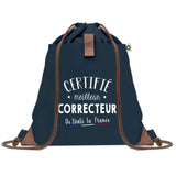 Sac à dos Bleu avec pochette Certifié meilleur Correcteur