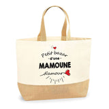 Sac Jute Fête des Mères Fêtes des Pères Mamie Papi Famille Idée Cadeau anniversaire Noël Travail Boulot Métier Départ Retraite Collègue Femme Homme