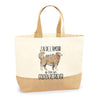 Sac Jute Fête des Mères Fêtes des Pères Mamie Papi Famille Idée Cadeau anniversaire Noël Travail Boulot Métier Départ Retraite Collègue Femme Homme