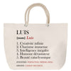 Sac Fête des Mères Mamie Famille Idée Cadeau anniversaire Noël Travail Boulot Métier Départ Retraite Collègue Femme cabas shopping plage