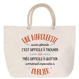Sac Fête des Mères Mamie Famille Idée Cadeau anniversaire Noël Travail Boulot Métier Départ Retraite Collègue Femme cabas shopping plage