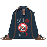 sac a dos bleu coton recycle avec pochette idee cadeau originale pour collegue ami prof ou membre de la famille cadeau mixte noel anniversaire secret santa ou depart au travail sac leger pratique et ecologique design breton moderne